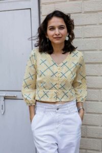 Image for Kusvaa Avdaf219 Darsatha Handblock Crop Top Featured