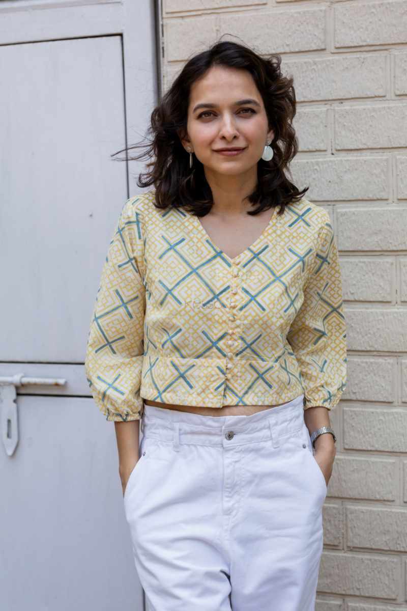 Image for Kusvaa Avdaf219 Darsatha Handblock Crop Top Featured