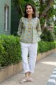 Image for Kusvaa Avdaf220 Dharithri Handblock Cotton Short Top Side