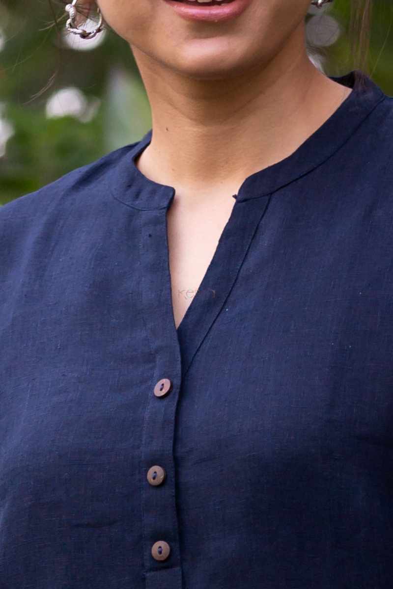 Image for Kusvaa Avdaf224 Arsa Linen Co Ord Set Closeup 2