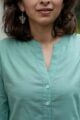 Image for Kusvaa Avdaf228 Anala Cotton Dobby Short Kurti Closeup 2