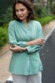 Image for Kusvaa Avdaf228 Anala Cotton Dobby Short Kurti Side