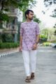 Image for Kusvaa Bpr29 Kanishk Handblock Men Full Sleeves Shirt Front