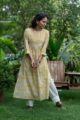 Image for Kusvaa Bpr33 Aishani Handblock Cotton Straight Kurta Side