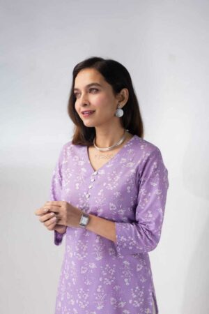 Image for Kusvaa Taf106 Kirtida Cotton Straight Kurta Closeup 2
