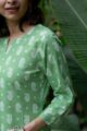 Image for Kusvaa Vcr194 Abani Cotton Straight Kurta Closeup
