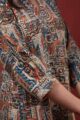 Image for Kusvaa Ws1004 Ekaparnika Cotton Kalmkari Dress Closeup 2