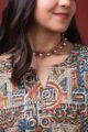 Image for Kusvaa Ws1004 Ekaparnika Cotton Kalmkari Dress Closeup
