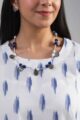 Image for Kusvaa Ws1013 Jeevika Ikkat A Line Dress Closeup
