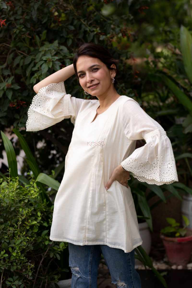 Image for Kusvaa Ws1021 Vidya Cotton Short Top Front