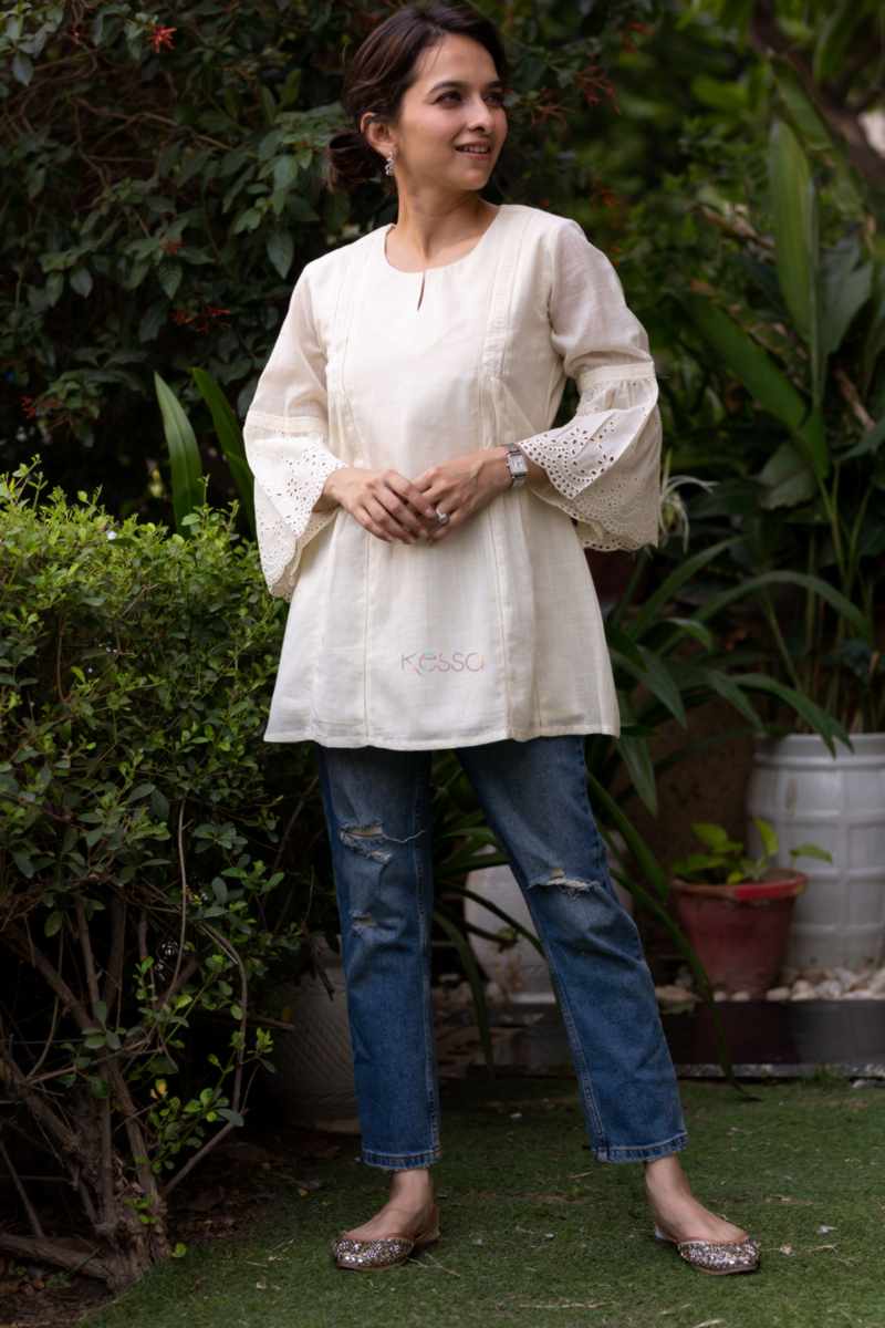 Image for Kusvaa Ws1021 Vidya Cotton Short Top Side