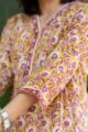 Image for Kusvaa Wsr368 Pratiti Handblock Cotton Short Kurti Closeup 2