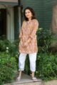 Image for Kusvaa Wsr368 Pratiti Handblock Cotton Short Kurti Front