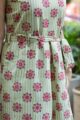 Image for Kusvaa Wsr380 Aahna Handblock Cotton Jumpsuit Closeup 2