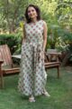 Image for Kusvaa Wsr380 Aahna Handblock Cotton Jumpsuit Side