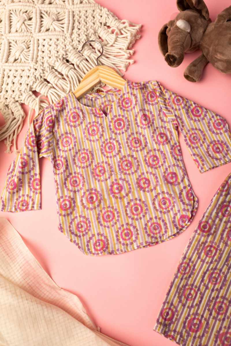 Image for Kusvaa Wsrk64 Ekaveer New Born Kurtapyjama Set Closeup