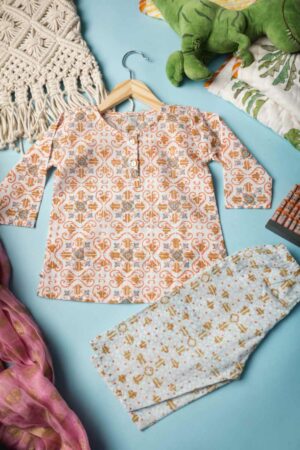 Image for Kusvaa Wsrk92 Ujvala New Born Kurtapyjama Set Featured