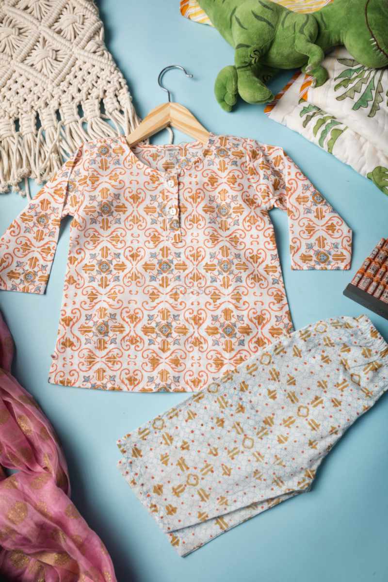 Image for Kusvaa Wsrk92 Ujvala New Born Kurtapyjama Set Featured