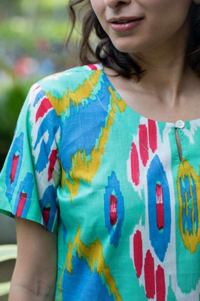 Image for Kusvaa De184 Ishwari Cotton Loungewear Set Closeup