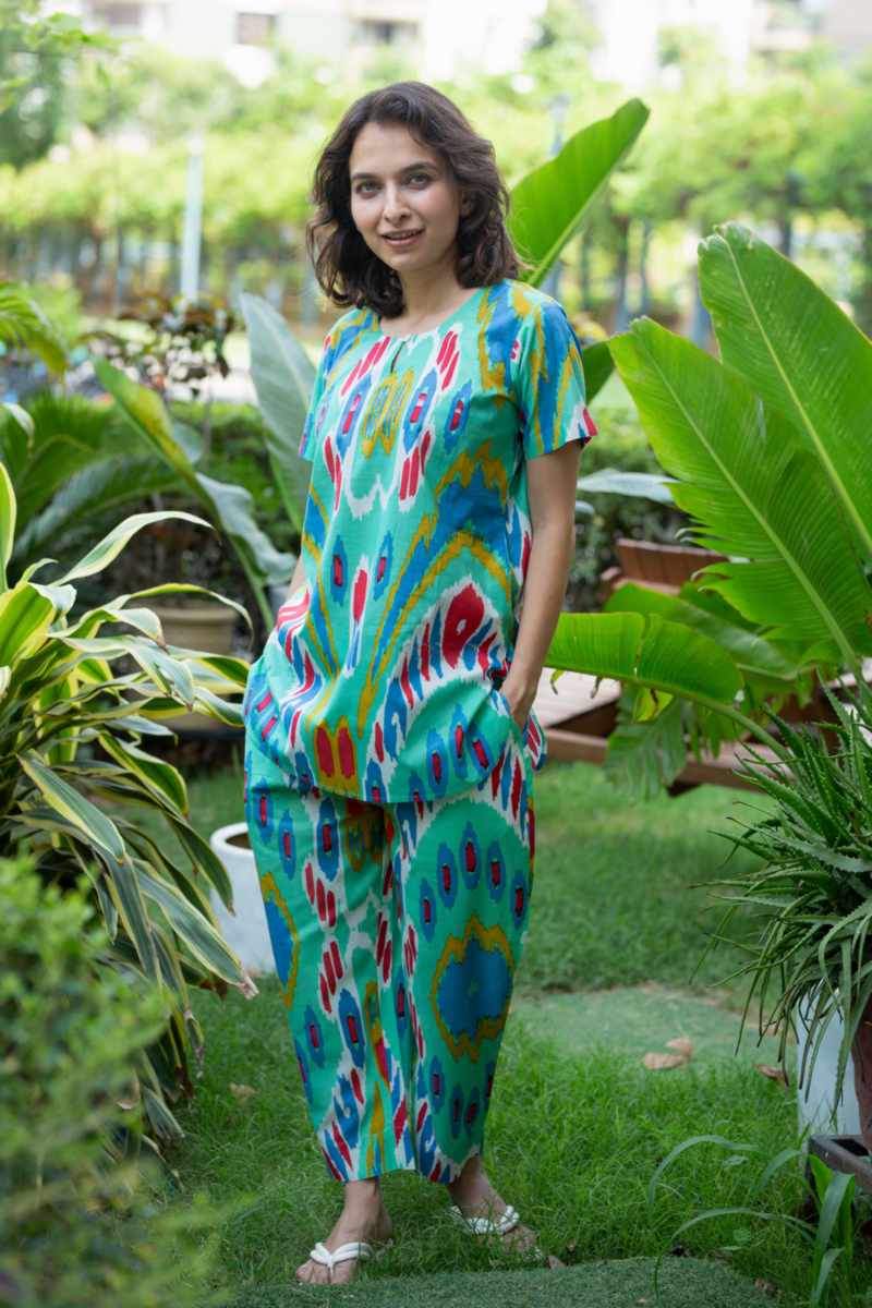 Image for Kusvaa De184 Ishwari Cotton Loungewear Set Side