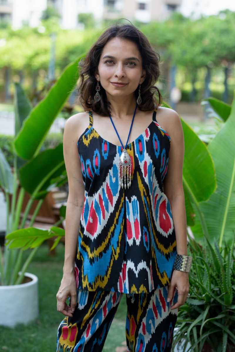 Image for Kusvaa De185 Gargi Cotton Loungewear Set Closeup 2