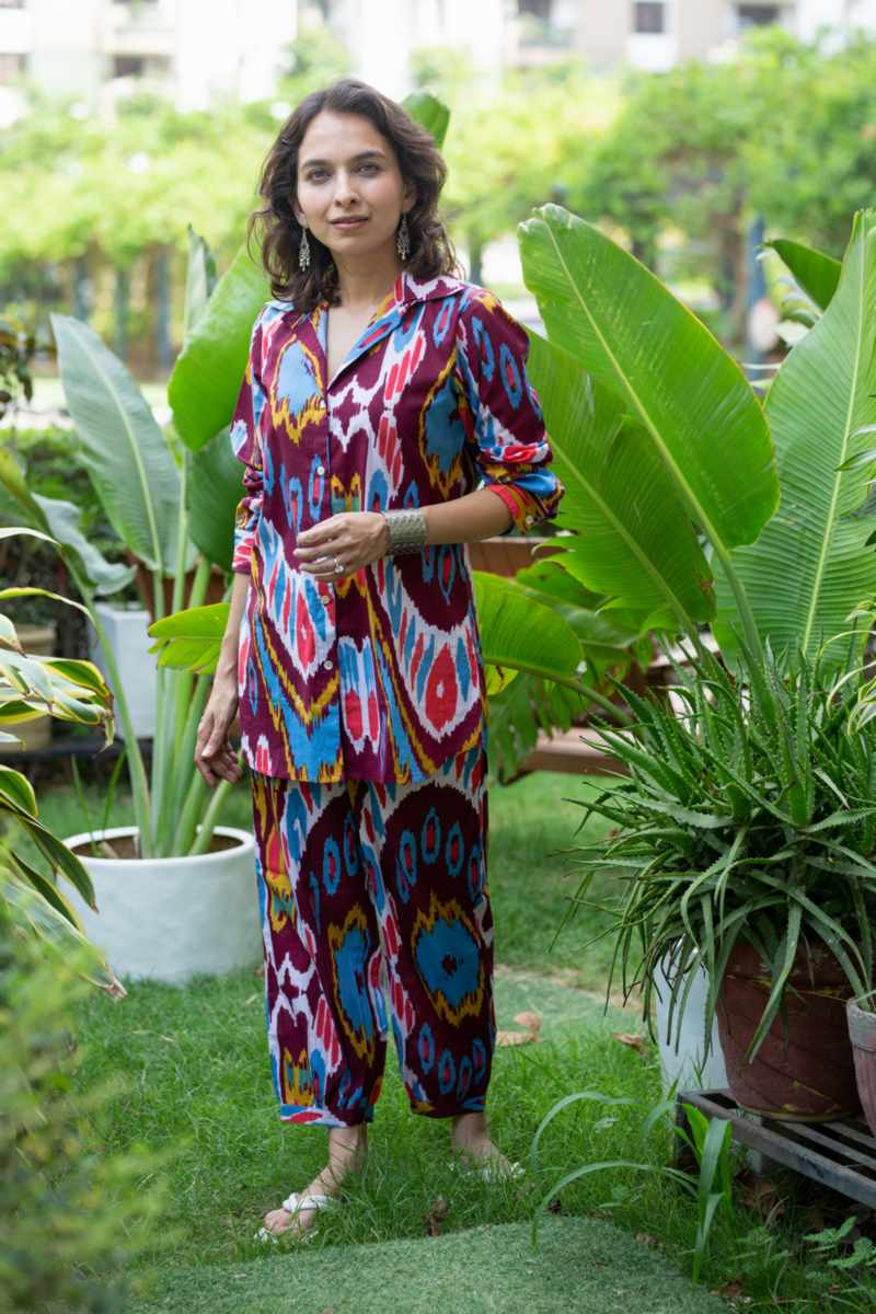 Image for Kusvaa De186 Hansa Cotton Loungewear Set Closeup