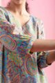 Image for Kusvaa De192 Seema Cotton Jaal Print Kaftan Closeup 2