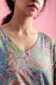 Image for Kusvaa De192 Seema Cotton Jaal Print Kaftan Closeup