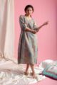 Image for Kusvaa De192 Seema Cotton Jaal Print Kaftan Side