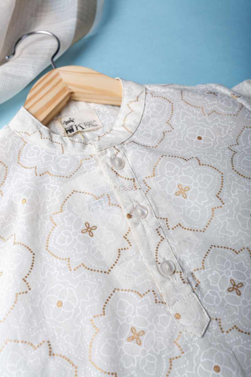 Image for Kusvaa Mbe74 Lokesh Cotton Boy Kurta Side