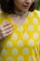 Image for Kusvaa Vcr193 Neha Cotton Straight Fit Kurta Closeup