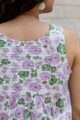 Image for Kusvaa Vcr199 Indu Handblock Short Top Closeup 2