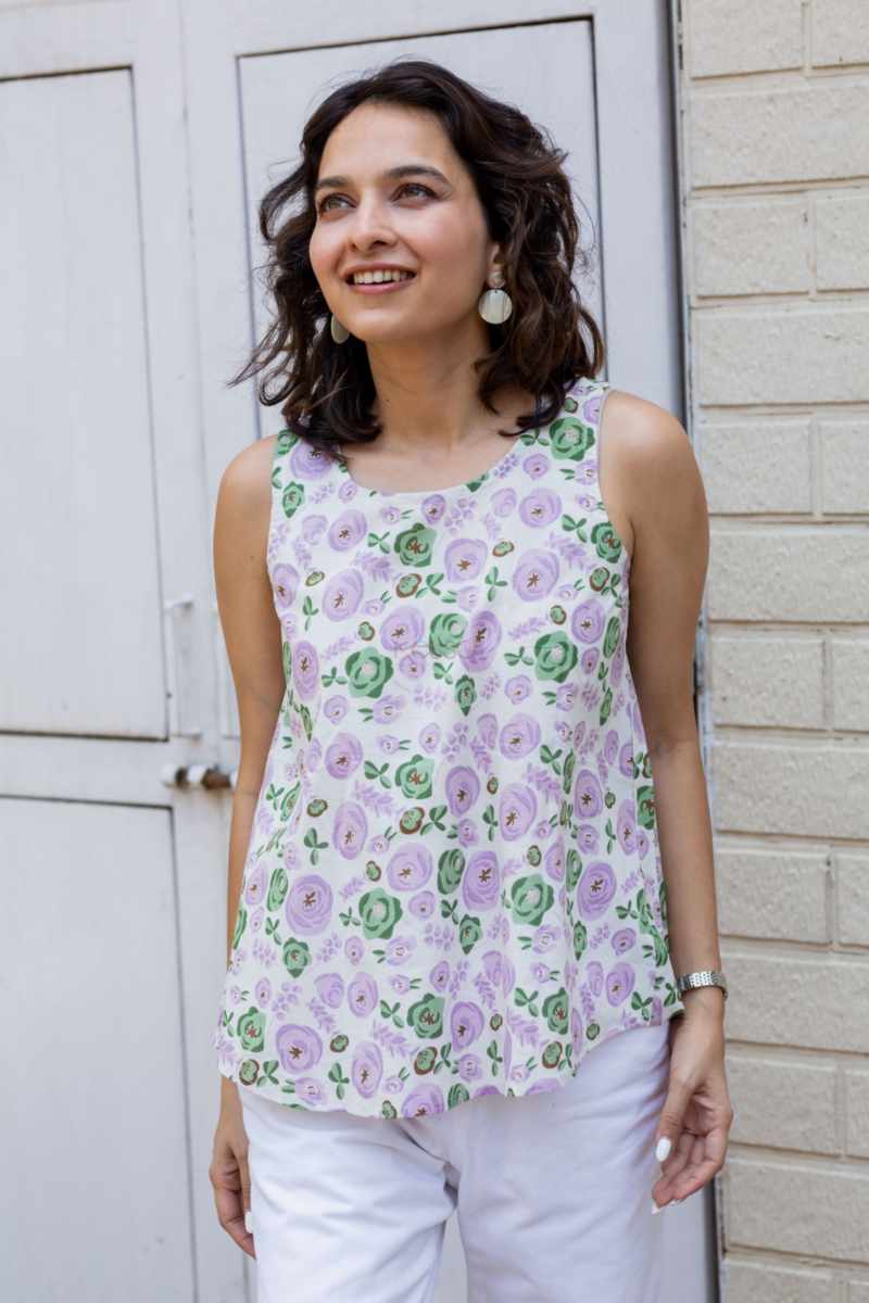 Image for Kusvaa Vcr199 Indu Handblock Short Top Featured