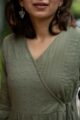 Image for Kusvaa Ws1030 Aarya Schiffli A Line Dress Closeup