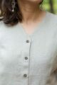 Image for Kusvaa Ws985 Darshana Linen Short Top Closeup