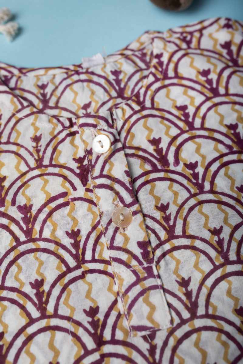 Image for Kusvaa Wsrk102 Darsh New Born Kurtapyjama Set Closeup 2