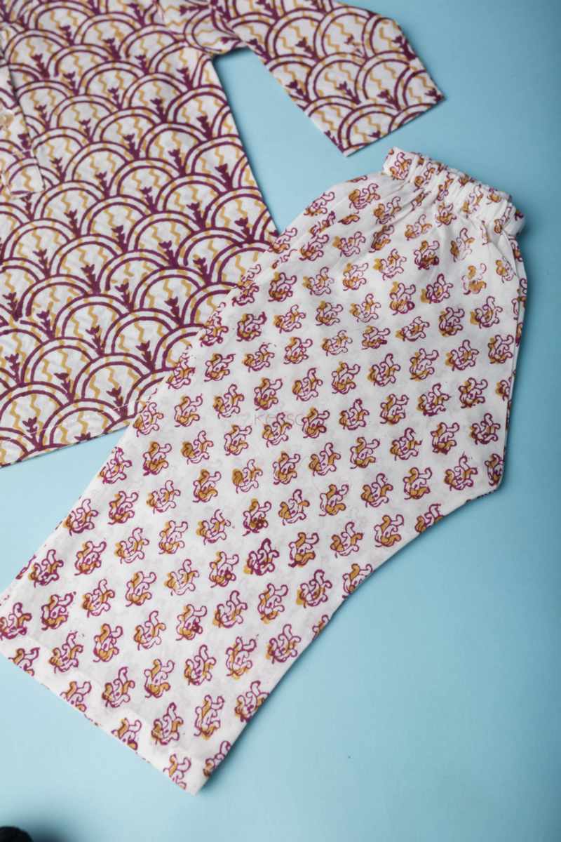 Image for Kusvaa Wsrk102 Darsh New Born Kurtapyjama Set Side