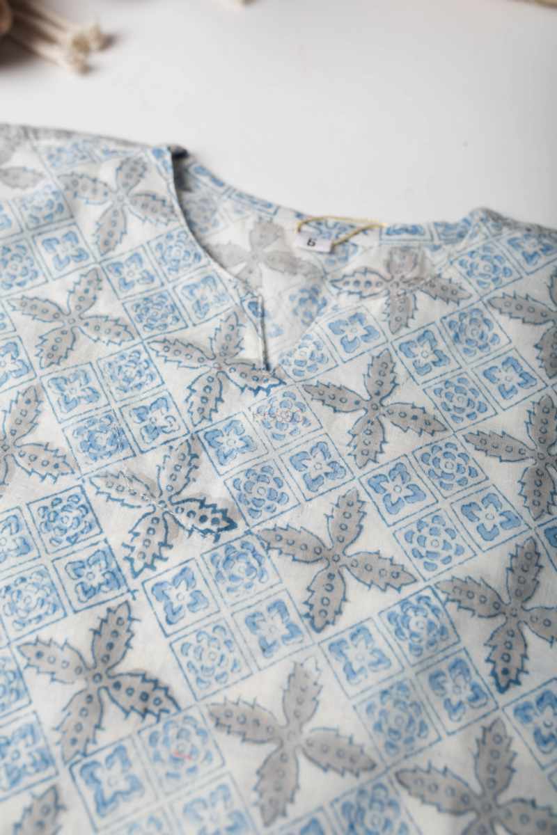 Image for Kusvaa Wsrk89 Haasya New Born Kurtapyjama Set Closeup