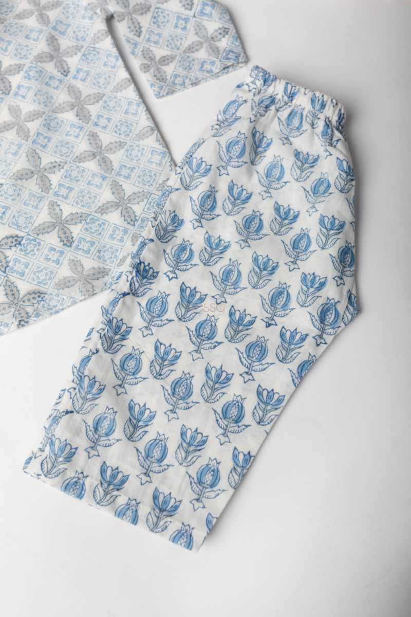 Image for Kusvaa Wsrk89 Haasya New Born Kurtapyjama Set Side