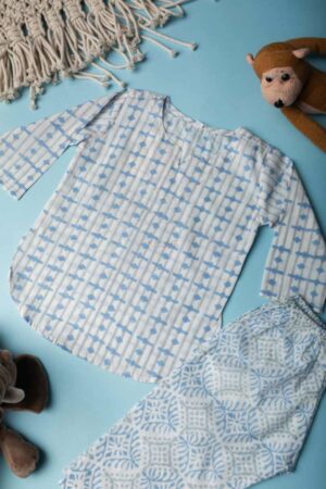 Image for Kusvaa Wsrk98 Jaitra New Born Kurtapyjama Set Front