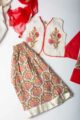 Image for Kusvaa Aj81 Astrid Girl Cotton Skirt With Top And Dupatta Set Closeup 2