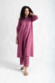 Image for Kusvaa Avdaf235 Vasudha Cotton Kurta Pant Set Side