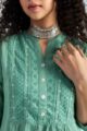 Image for Kusvaa Avdaf237 Aarunya Cotton A Line Kurta Closeup