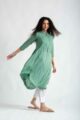 Image for Kusvaa Avdaf237 Aarunya Cotton A Line Kurta Side