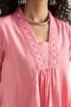 Image for Kusvaa Avdaf241 Madhavi Cotton A Line Kurta Closeup