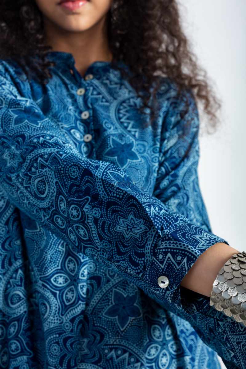 Image for Kusvaa Avdaf243 Lakshita Modal Short Kurti Closeup 2