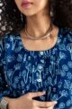 Image for Kusvaa Avdaf245 Anandamayi Muslin Short Top Closeup