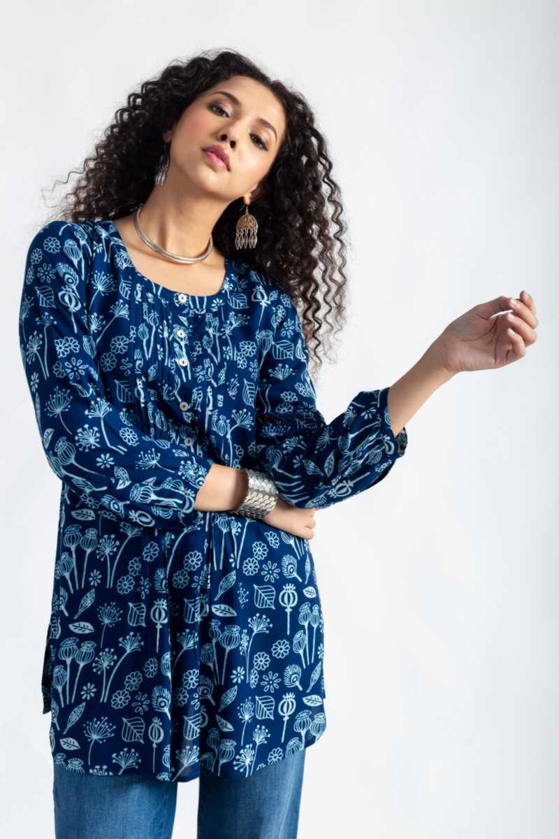 Image for Kusvaa Avdaf245 Anandamayi Muslin Short Top Featured