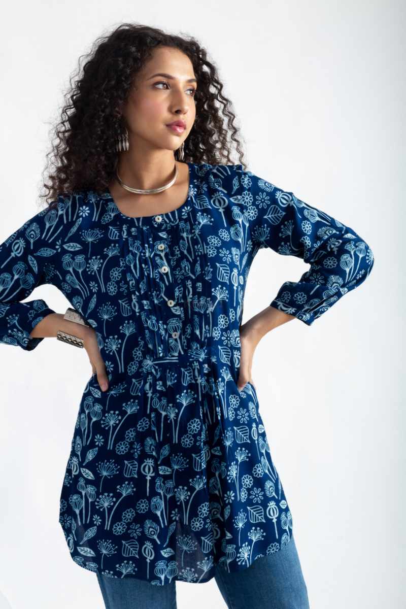 Image for Kusvaa Avdaf245 Anandamayi Muslin Short Top Side