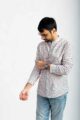 Image for Kusvaa Awk65 Ekaveer Handblock Men Full Sleeves Shirt Side